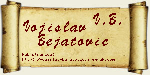 Vojislav Bejatović vizit kartica